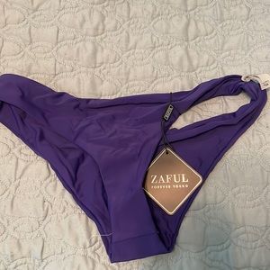 Zaful purple bikini bottoms NWT